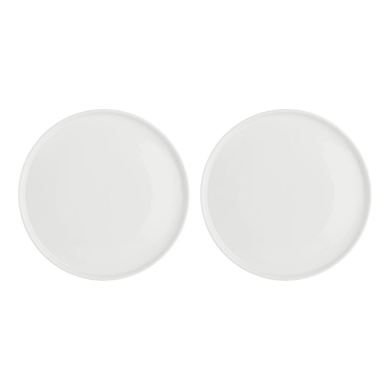 Preview: Teller flach Essenziale Gourmet Ø 26 cm Weiß Set 2 Stück