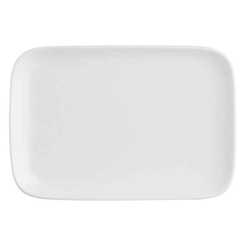 Teller rechteckig Essenziale New Age 30 x 22 cm Weiß