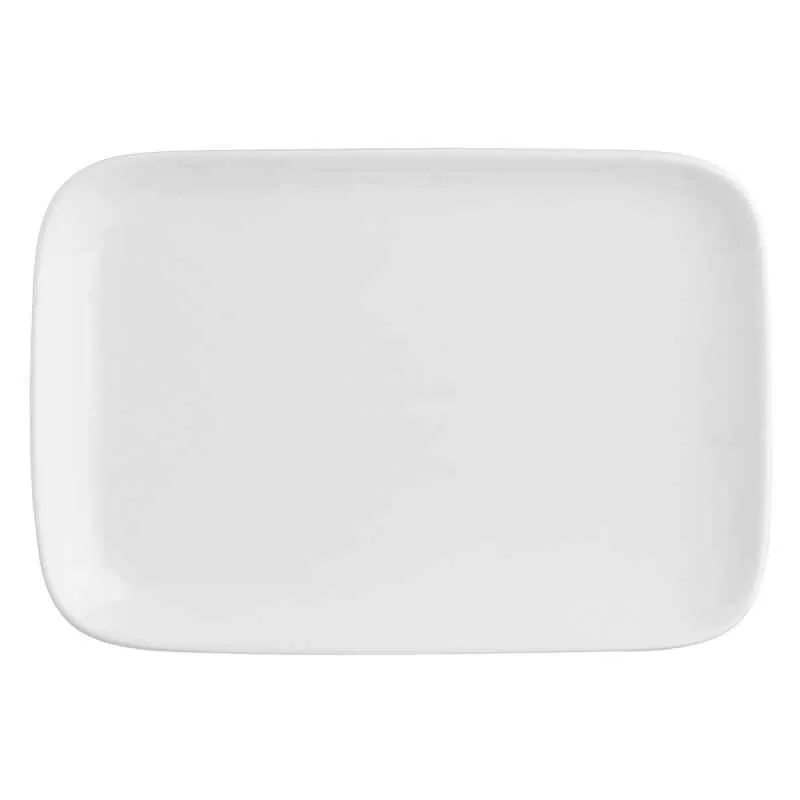 Teller rechteckig Essenziale New Age 30 x 22 cm Weiß