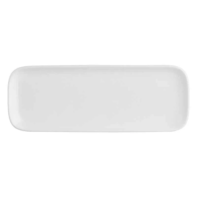 Teller rechteckig Essenziale New Age 30 x 11 cm Weiß