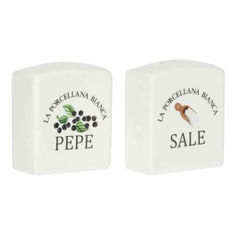 Preview: Salz/ Pfeffer Set 2 teilig 3 x 6 x 6,5 cm