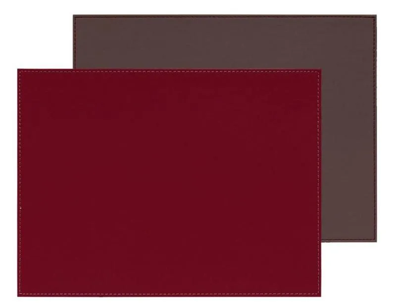Platzset 40 x 30 cm burgund / anthrazit