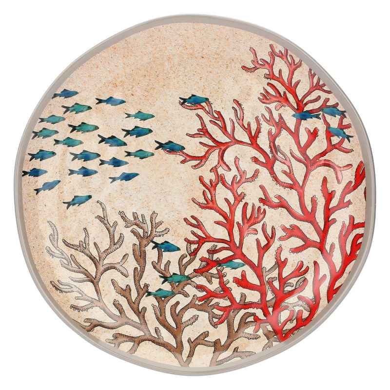 Preview: Teller flach / Speiseteller Ø 27 cm Sea Life Set mit 2 Stück