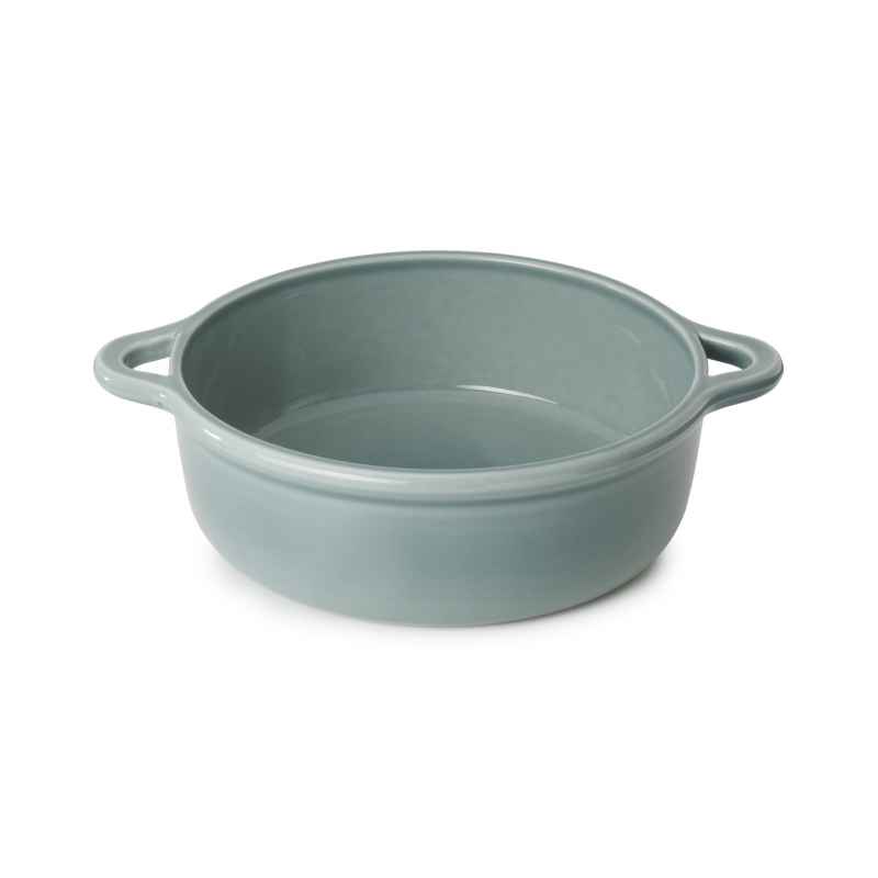 Preview: RUNDE INDUKTIONSKASSEROLLE 29 CM MIT PORZELLANDECKEL Wolkengrau