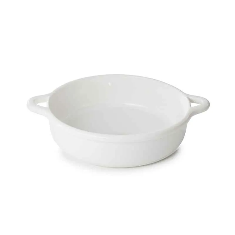 RUNDE AUFLAUFFORM 31 CM Alabaster Weiss REVOL BOMBANCE