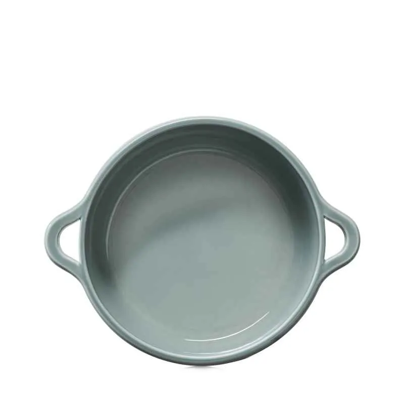 RUNDE INDUKTIONSKASSEROLLE 29 CM MIT PORZELLANDECKEL Wolkengrau