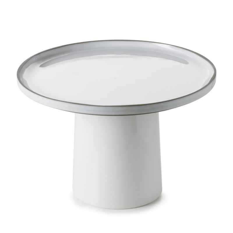 Preview: TORTENSTÄNDER CARACTERE L 30 cm WEISS CUMULUS
