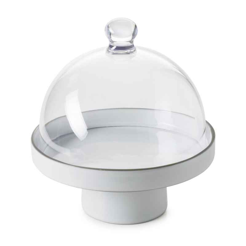 Preview: TORTENSTÄNDER CARACTERE S 23 cm WEISS CUMULUS