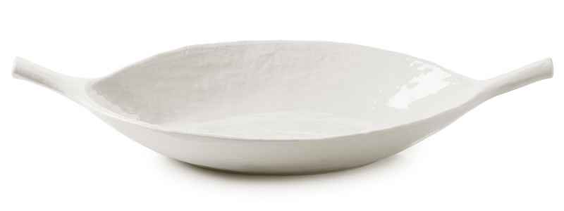 Preview: YLI POD-SERVIERSCHALE 33 CM Alabaster Weiss