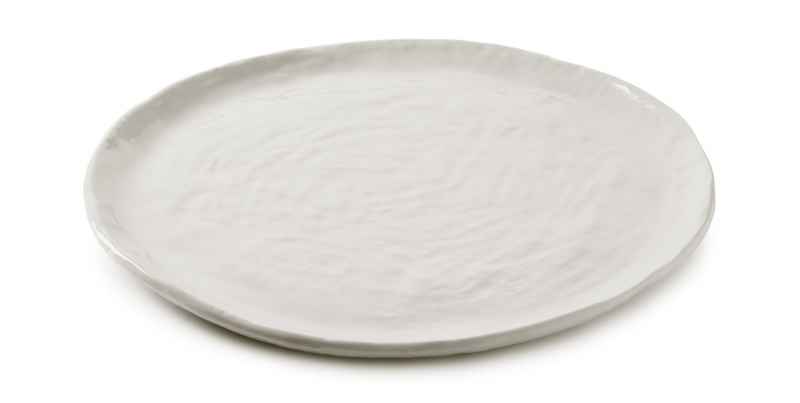 Preview: YLI FLACHER TELLER 28,5 CM Alabaster Weiss