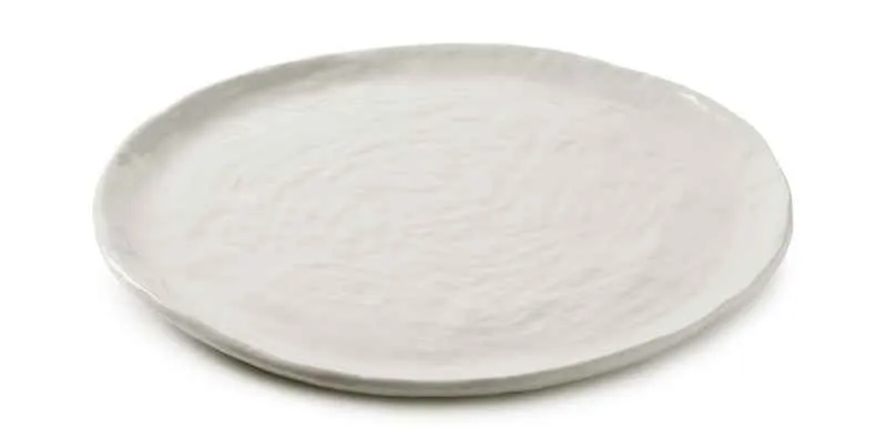 YLI FLACHER TELLER 28,5 CM Alabaster Weiss