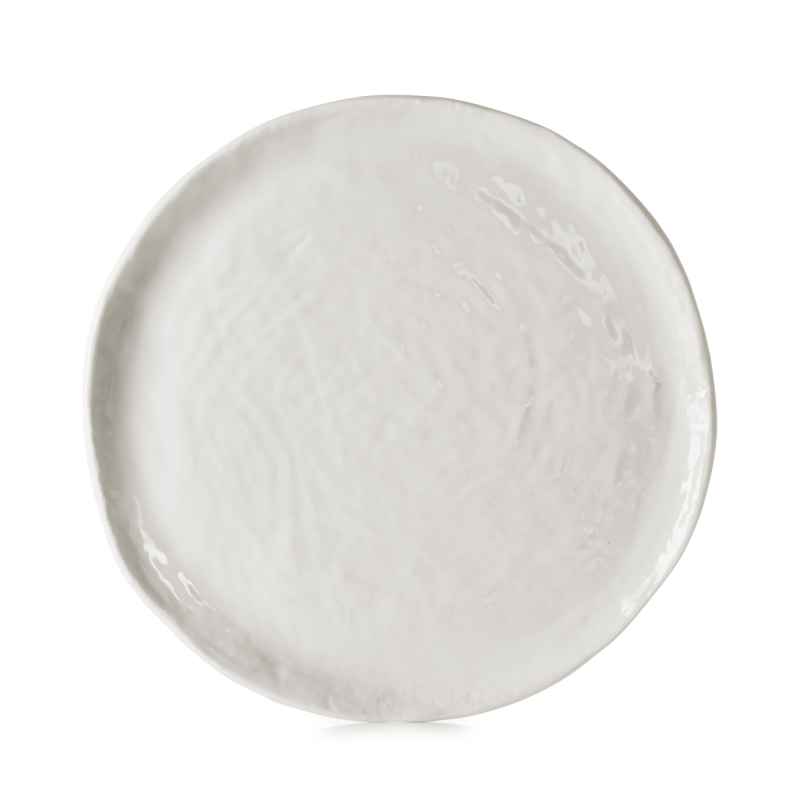 Preview: YLI FLACHER TELLER 28,5 CM Alabaster Weiss