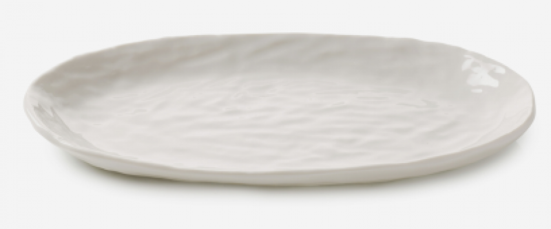 Preview: YLI OVALER TELLER 24.5 CM Alabaster Weiss