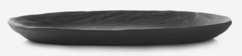 Preview: YLI OVALER TELLER 24.5 CM Matt schiefer style