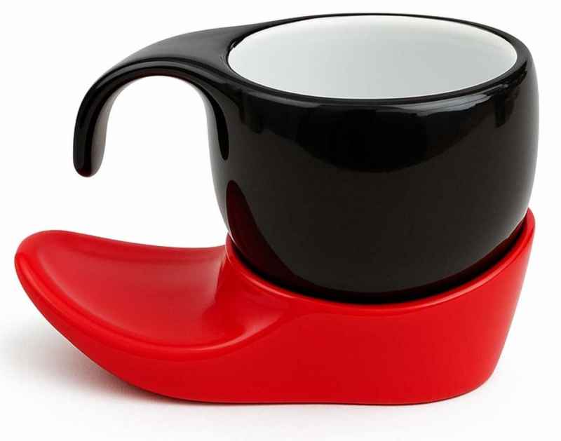 Preview: Espressotasse Vision 2tlg „black & red“