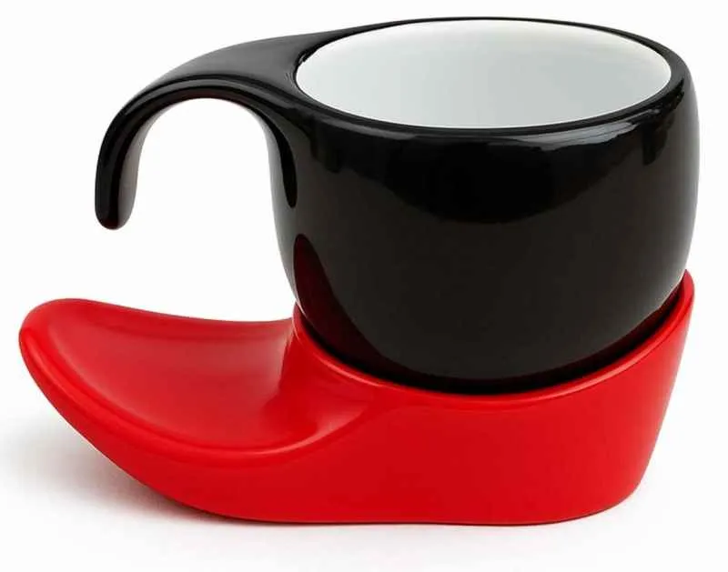 Espressotasse Vision 2tlg „black & red“