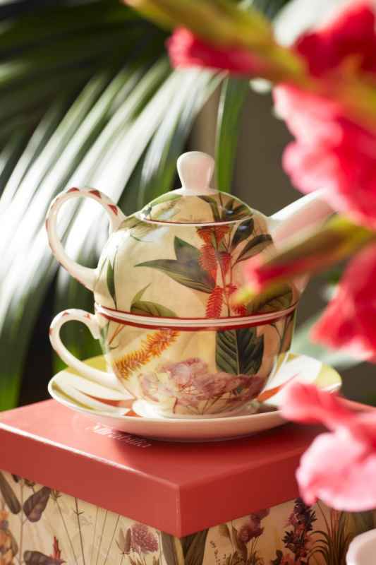 Preview: Tea4One mit Untertasse MIRABILIA 400 ml rot