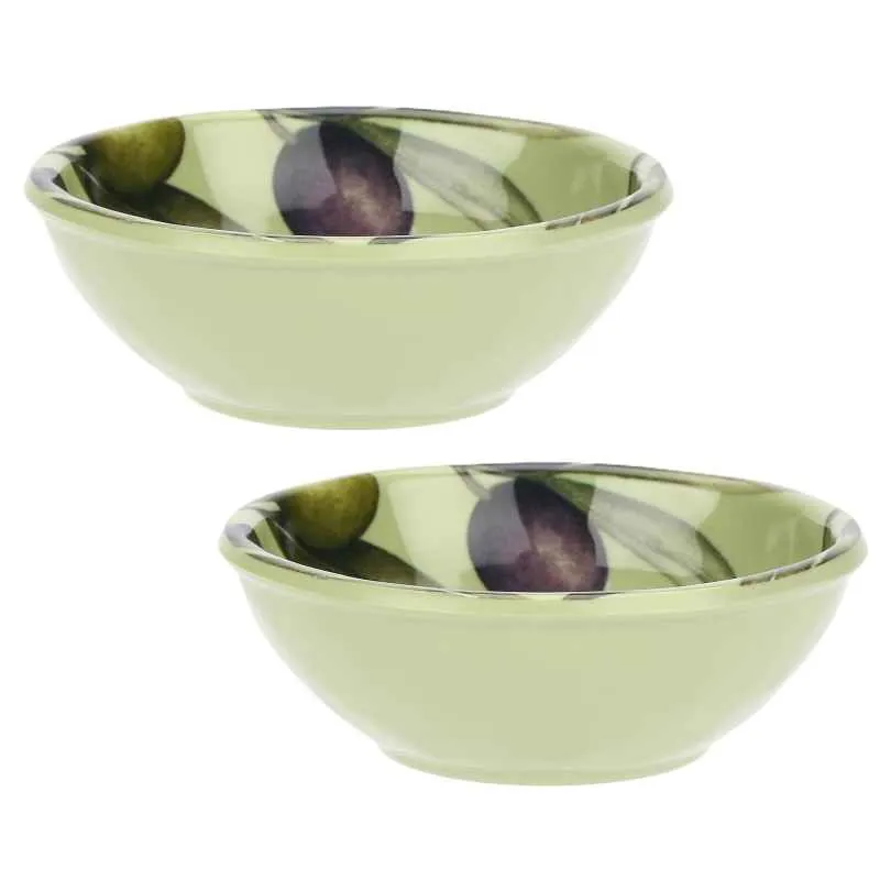 Geschirr 8 - teilig Olive Melamin