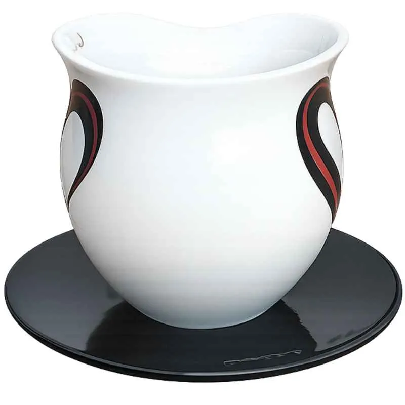 Luigi Colani Kaffeebecherset XXL Heart red/black