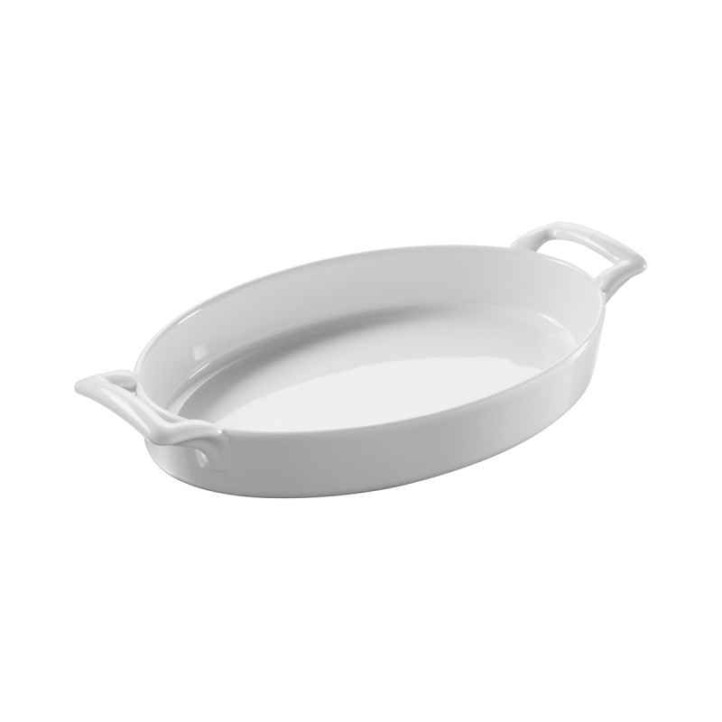 Preview: AUFLAUFFORM 100 cl OVAL MIT GRIFFEN Weiss