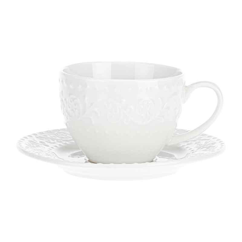Preview: Kaffeetassen Set 6 Stück mit Untertasse Sognante