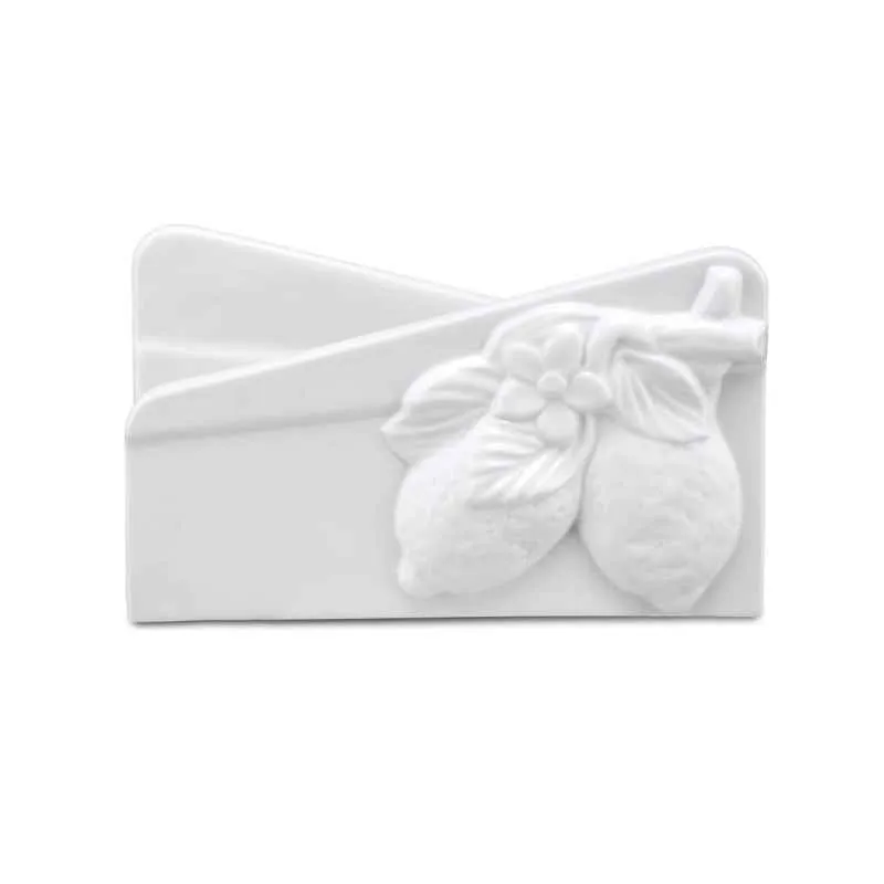 Serviettenhalter 2er Set "Portatovaglioli Limoni" Fattoria 16 x10 cm