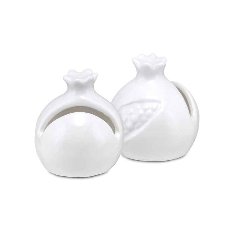 Preview: Platzkartenhalter 2er Set "Segnaposto Melograno" Fattoria 4,5 x 5 cm