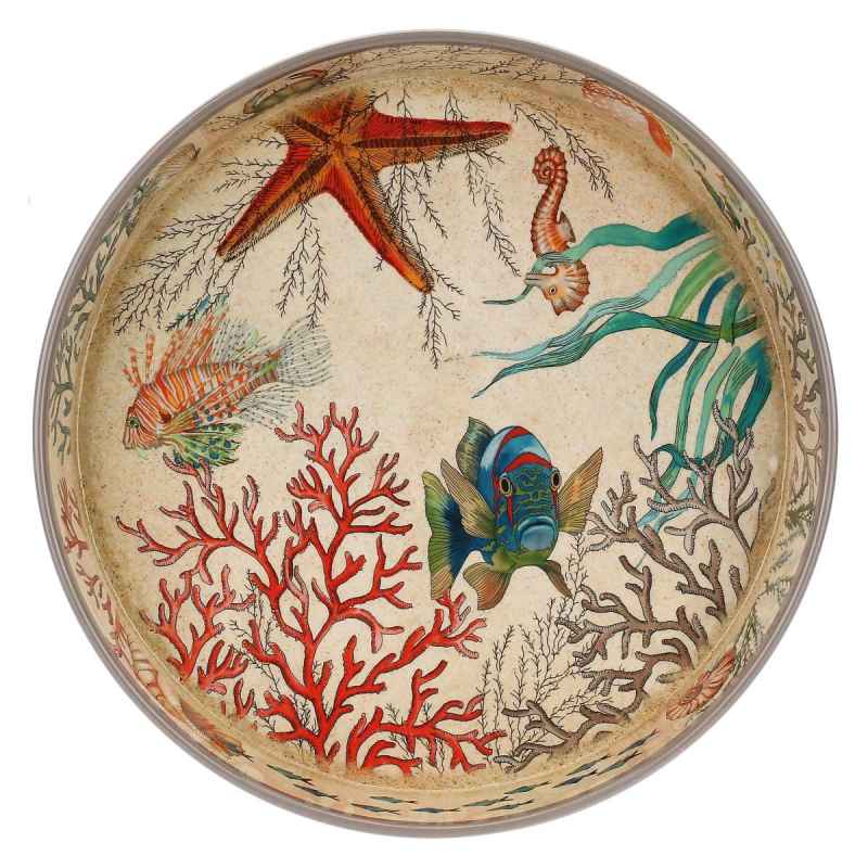 Preview: Serviertablett Ø 35 cm Sea Life