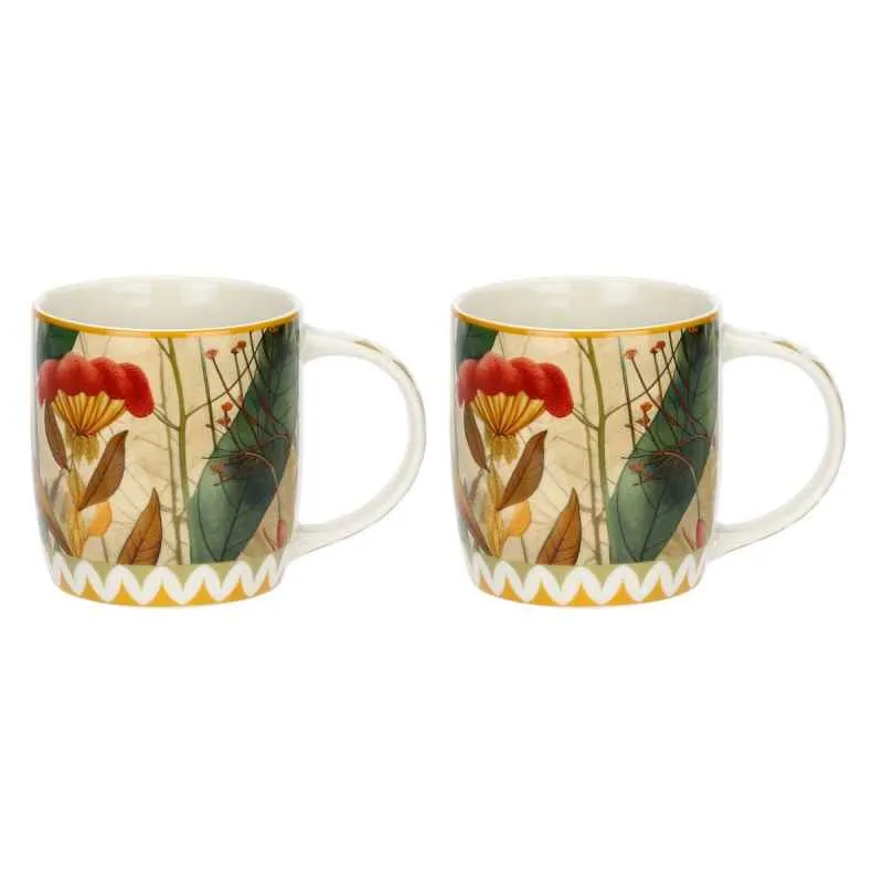Porzellanbecher 2er Set MIRABILIA 350 ml gelb