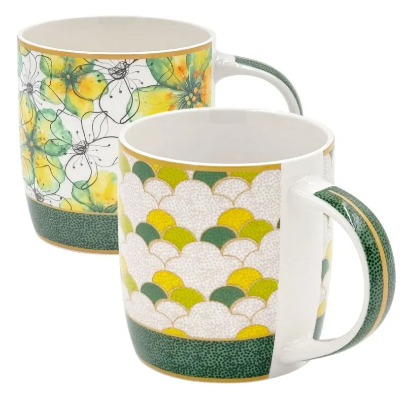 Porzellanbecher 2er Set MIRABILIA 350 ml "Libellula"