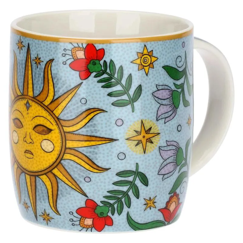 Porzellanbecher 2er Set MIRABILIA 350 ml „Sole & Luna“
