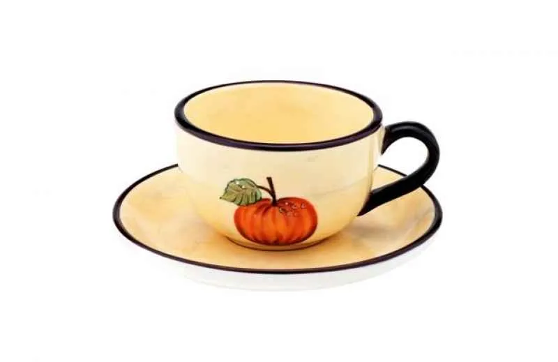 Teetasse mit Untere handbemalt 