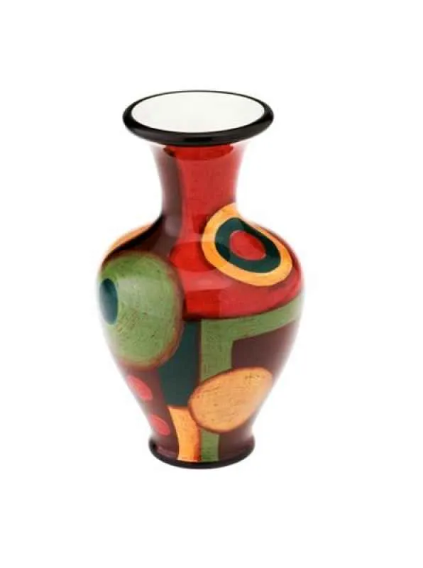 Vase 15cm handbemalt 