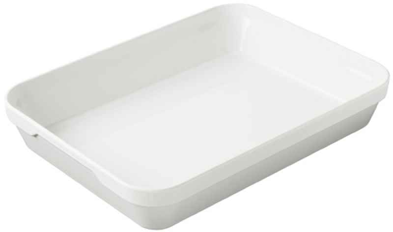 Preview: Auflaufform 34,5 x 26 x 6,5 cm weiss