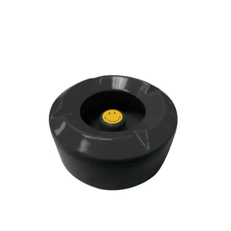 Sturmaschenbecher Smiley schwarz