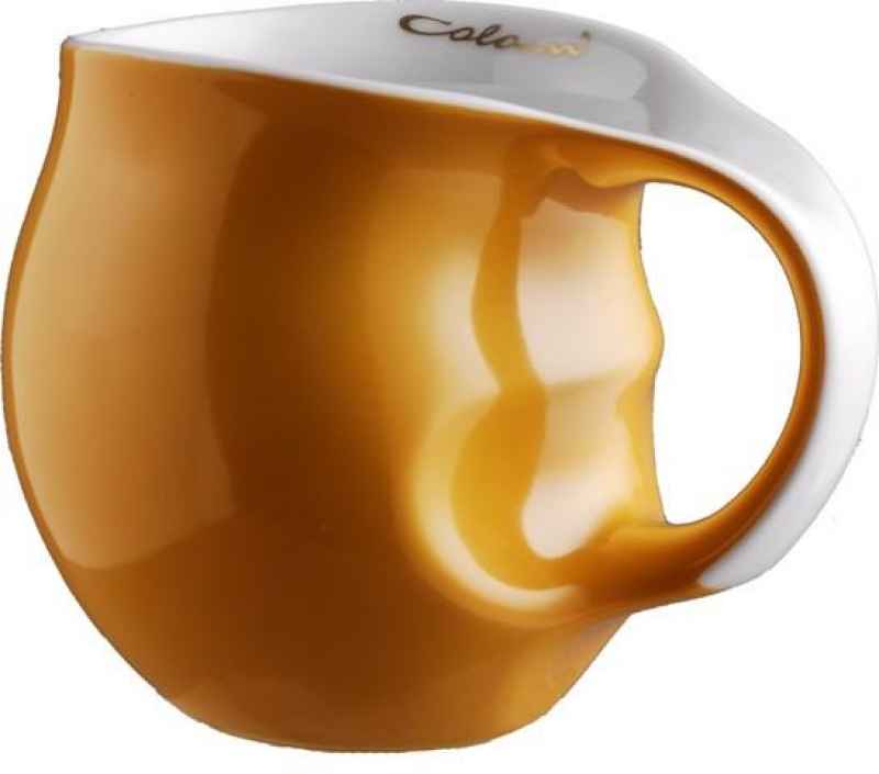 Preview: Luigi Colani Porzellan Kaffeebecher orange