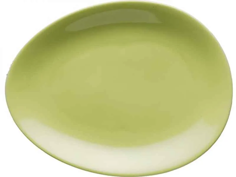 Luigi Colani Porzellan Teller Set 2 tlg. green