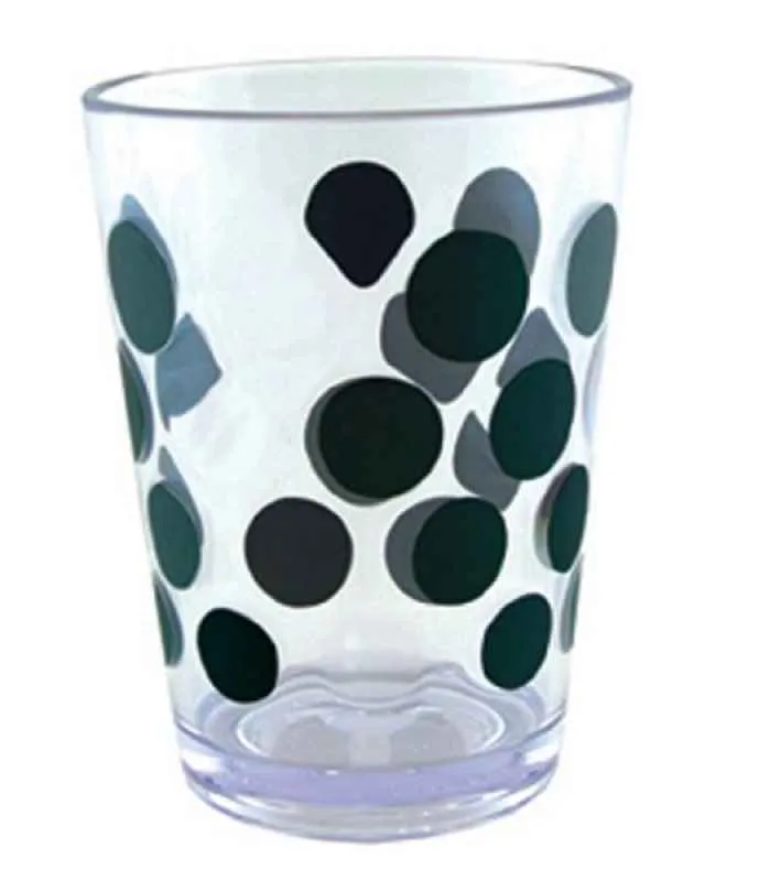 Dot Dot Mini Becher, 4er Set 10 cl schwarz/weiss