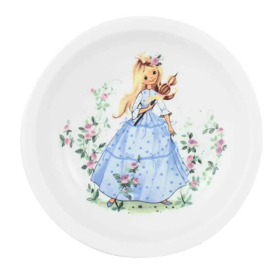 Kinder Teller tief 20 cm Dornröschen