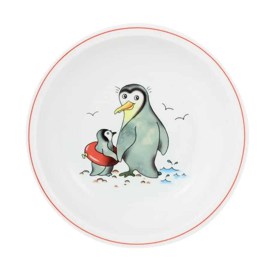 Kinder Teller tief 20 cm Pinguin