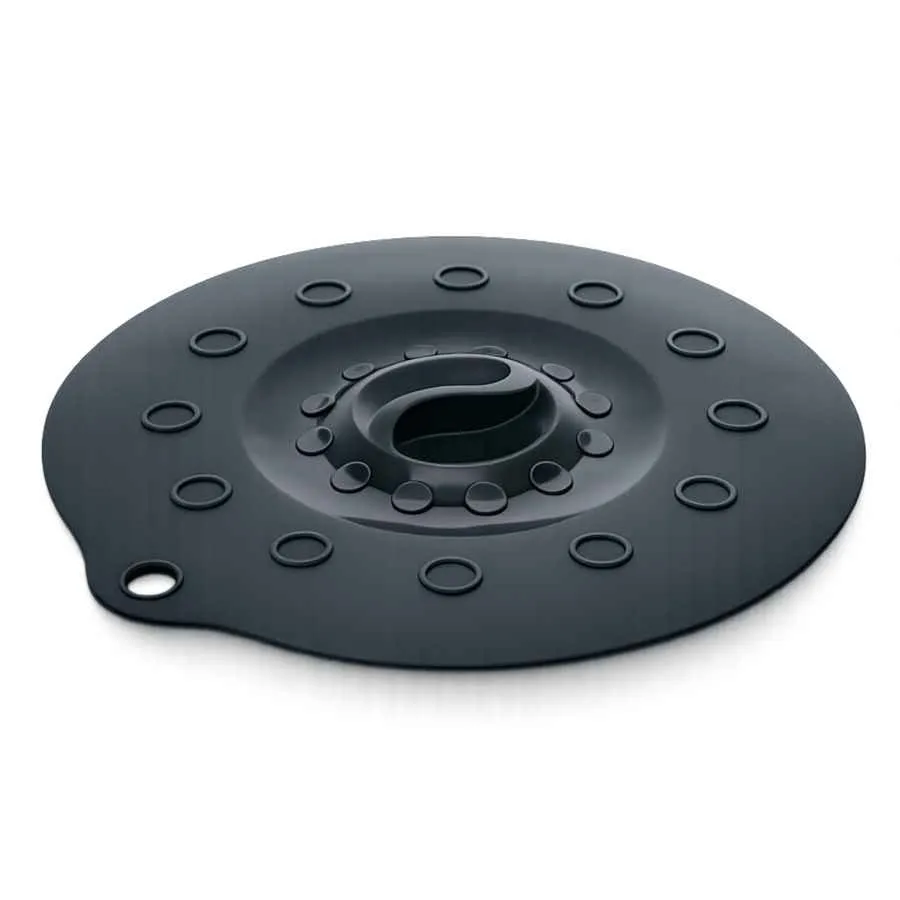 Silikondeckel 29cm „FUNNY KITCHEN“ schwarz