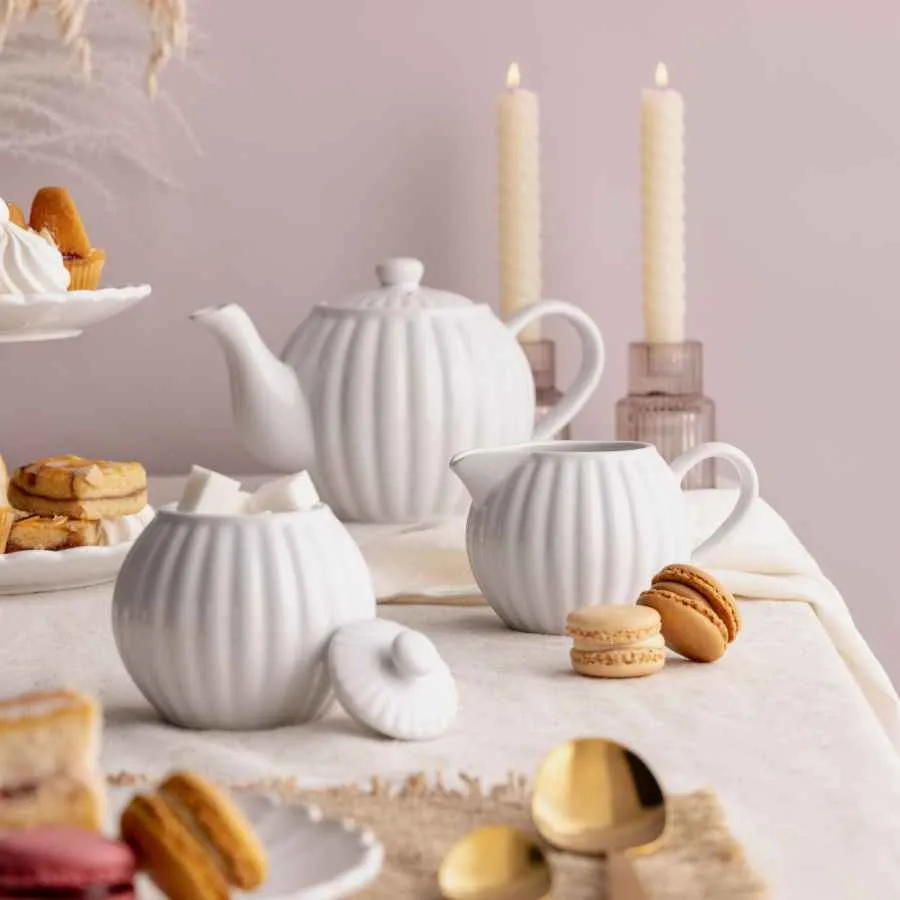 MILCH UND ZUCKER SET LUXE, WEISS