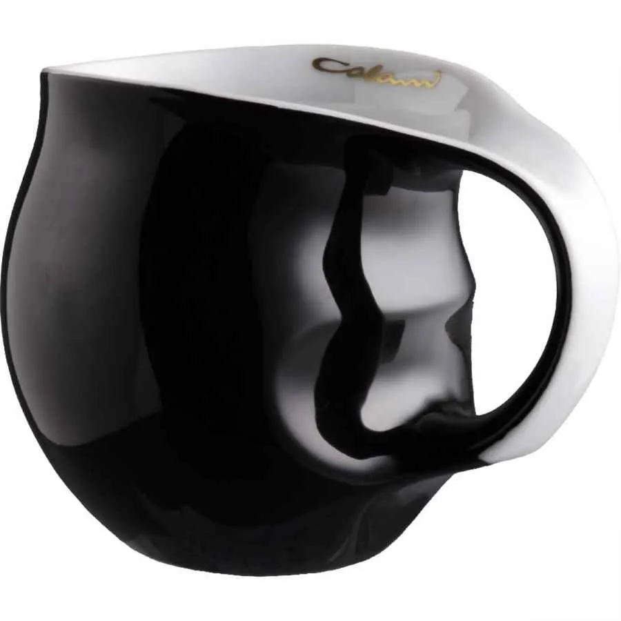 Luigi Colani Porzellan Kaffeebecher schwarz