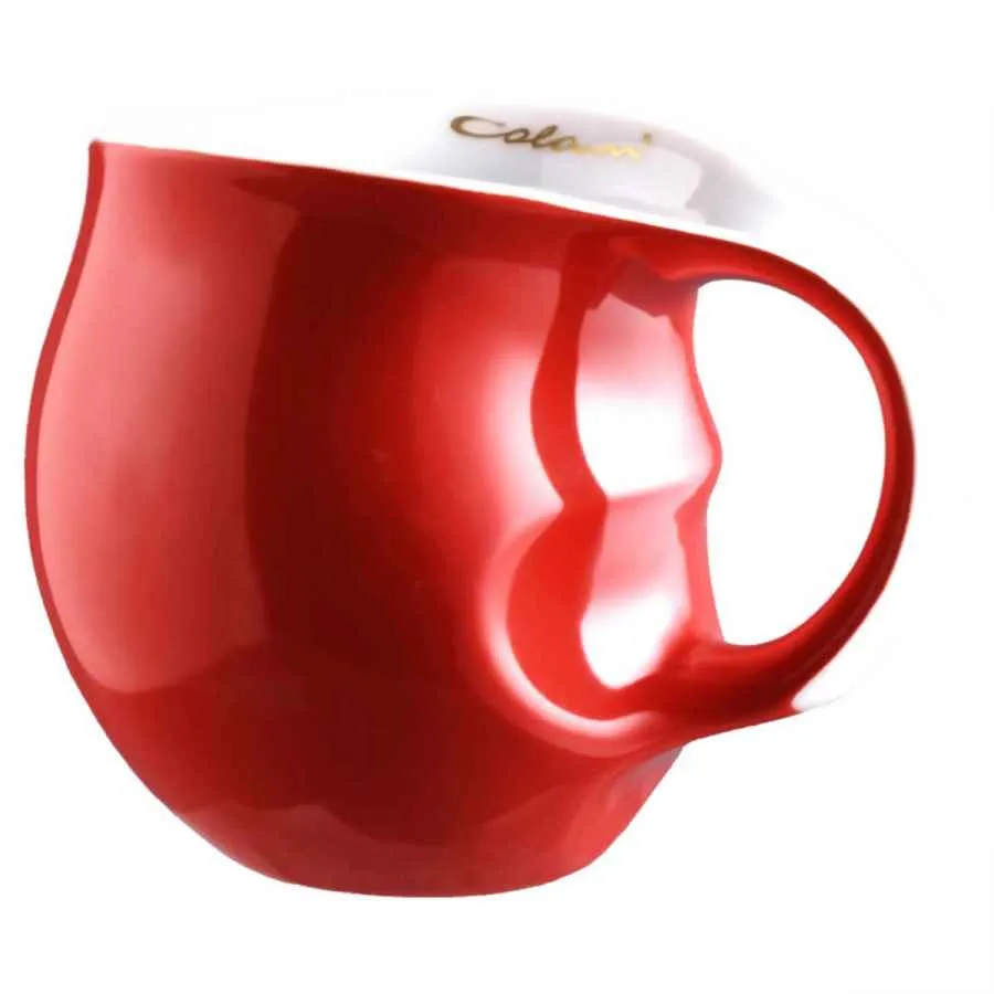 Luigi Colani Porzellan Kaffeebecher rot