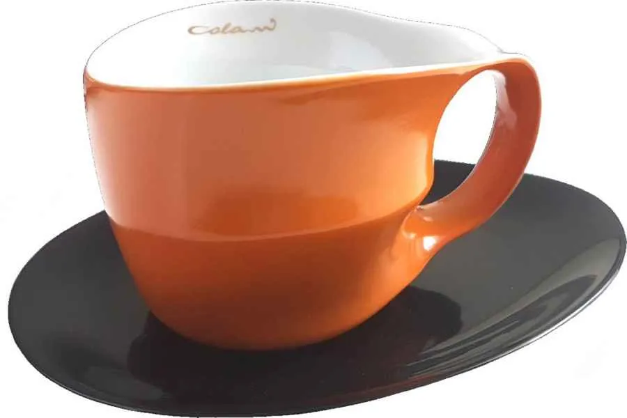 Luigi Colani Porzellan Jumbotasse orange ohne Untertasse