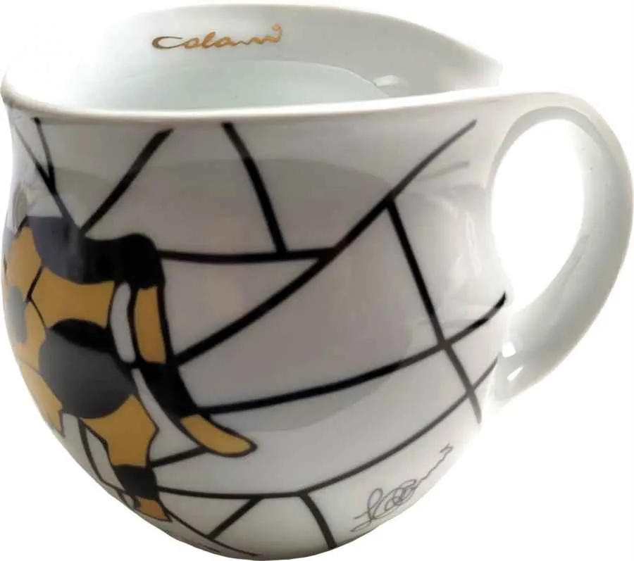 Luigi Colani Porzellan Kaffeebecher XXL Cow gold