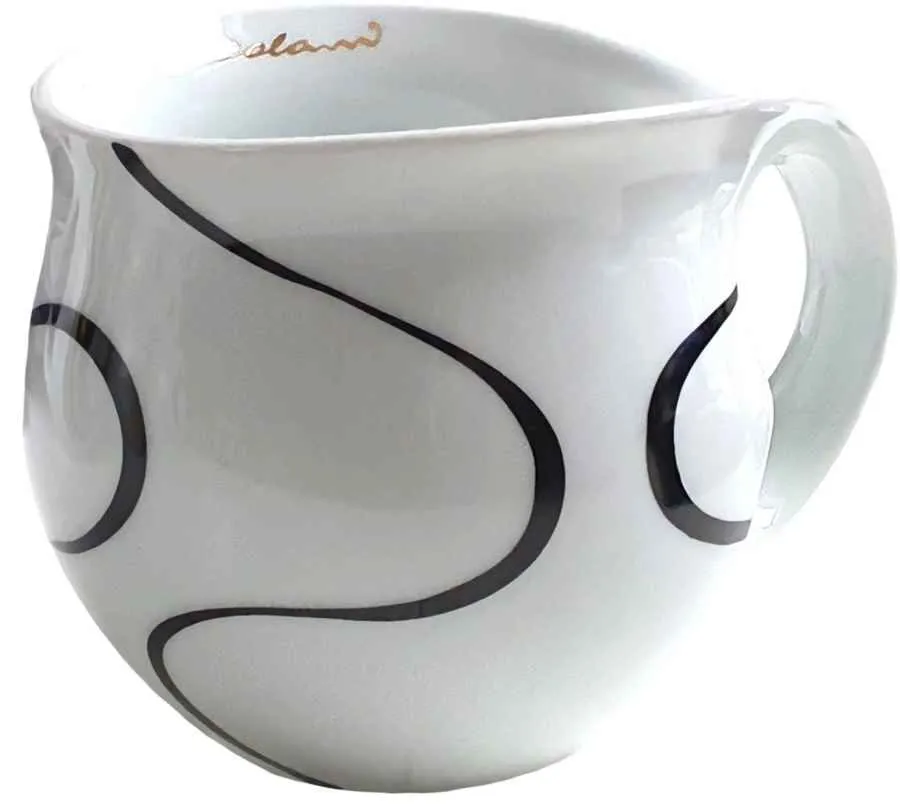 Luigi Colani Porzellan Kaffeebecher XXL Loop black