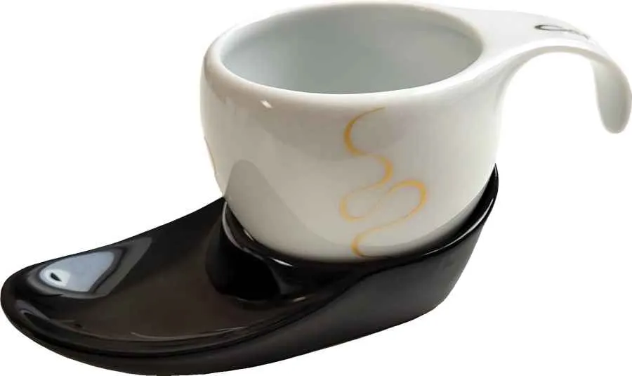 Luigi Colani Espressotasse Vision 2tlg Loop gold/black