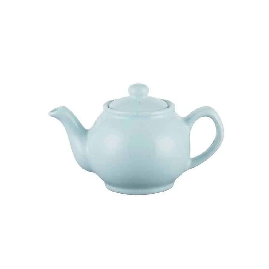 Teekanne 450 ml Steingut pastell blau, für 2 Tassen