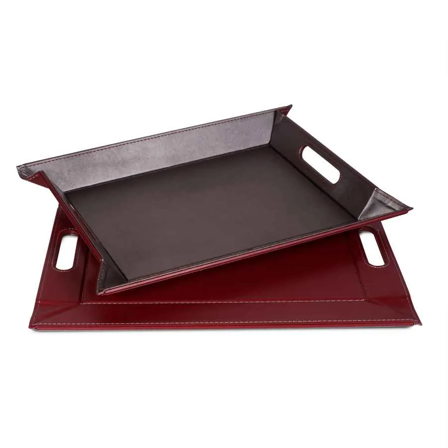 Wendetablett Anthrazit / Burgund - 55 x 41cm